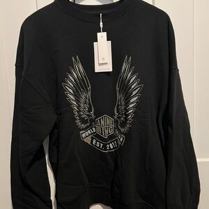 Anine Bing Black Womens Sweatshirt